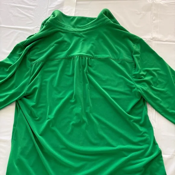 Premise Collared Blouse Green Size Large - Picture 8 of 10
